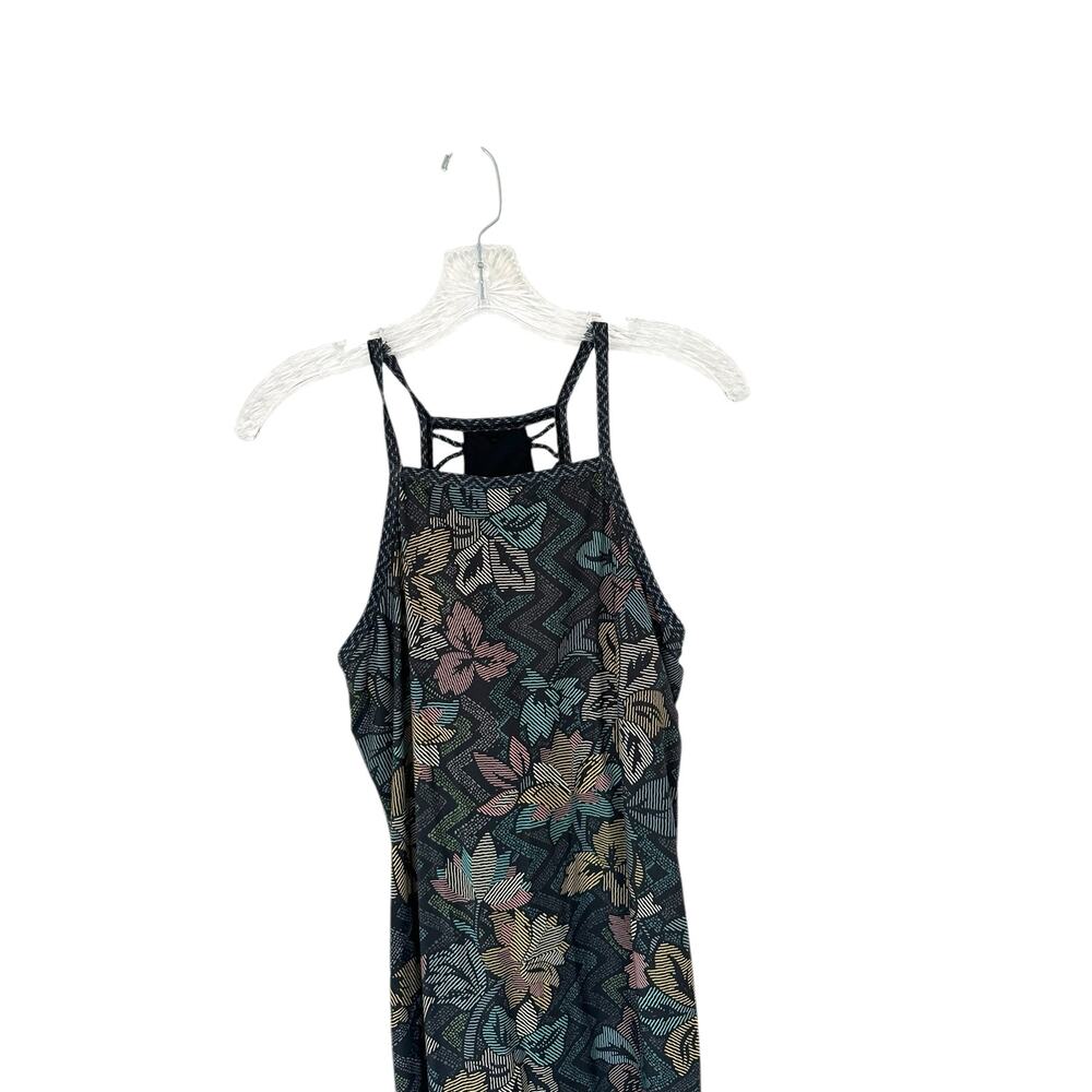 PrAna Green Yellow Ardor Yoga Comfortable Square Neckline Racerback Dress Small - Picture 5 of 10
